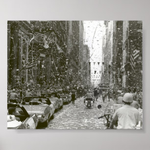 Poster Chicago accueille les trois astronautes Apollo 11