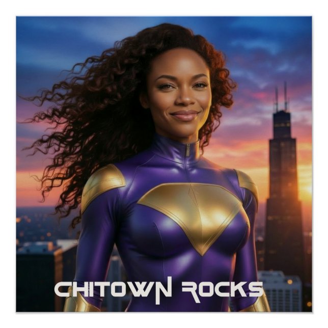 POSTER CHICAGO - CHITOWN ROCKS (Devant)