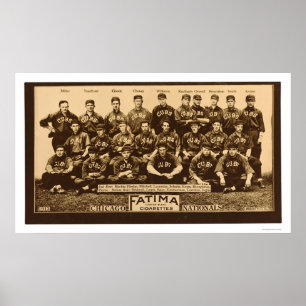 Poster Chicago Cubs Baseball 1913