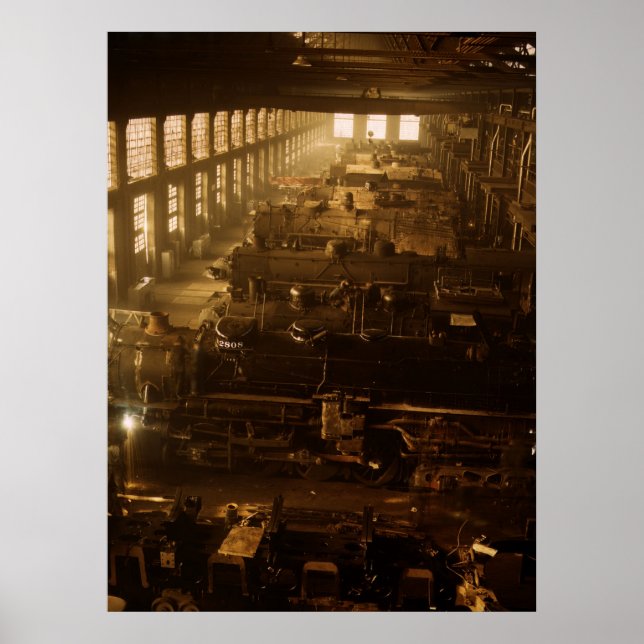Poster Chicago et Northwestern RR Shop (Devant)