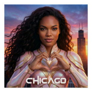POSTER CHICAGO - HÉROÏNE FÉMININE