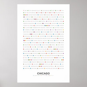 Poster Chicago - MetroDots