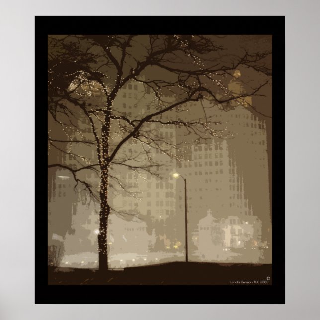 Poster Chicago Winter Wonderland (Devant)