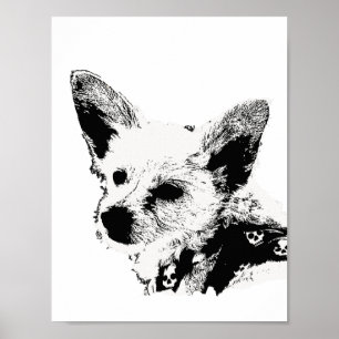 Poster - Chien avec Kerchief
