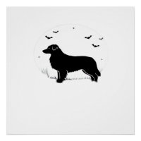 Chien Berger Australien � Silhouette de Lune d'Hal