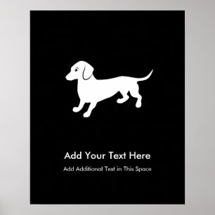 Poster Chien Dachshund