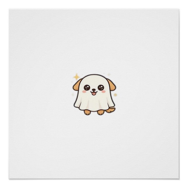 Poster Chien de saison effrayant Kawaii � T-shirt classiq (Devant)