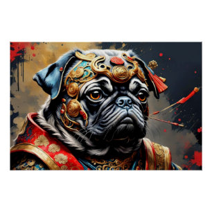 POSTER CHIEN EN ATTIRE IMPÉRIALE 2