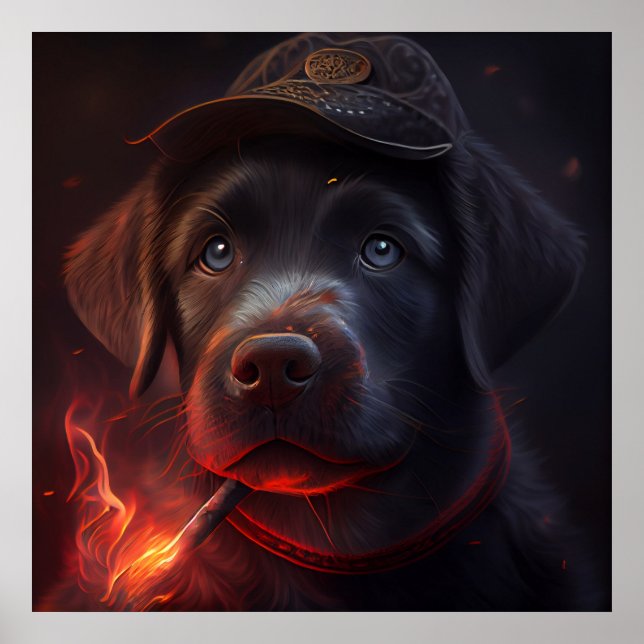 Poster Chien rouge (Devant)