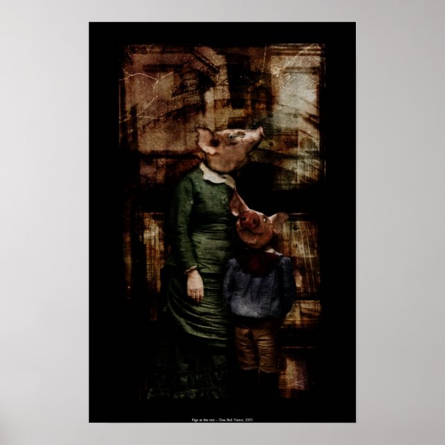 Poster Chiens dans la ville (Devant)