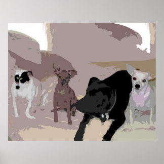 Poster Chiens de Hausmann