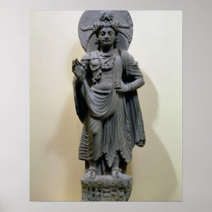 Poster Chiffre de Bodhisattva, de Mekha-Sanda près de Sha