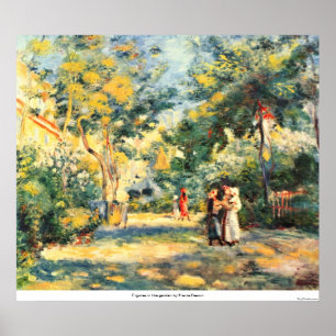 Poster Chiffres dans le jardin par Pierre Renoir