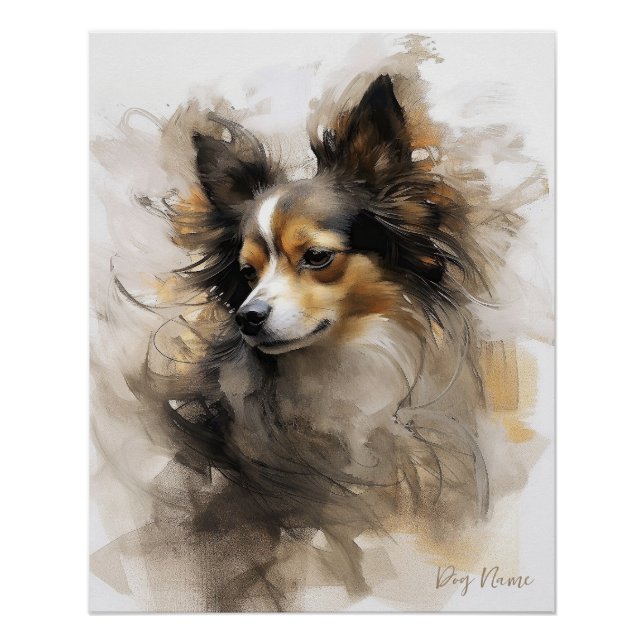 Poster Chihuahua Chien au vent 004 - Yacobsen Derosana (Devant)