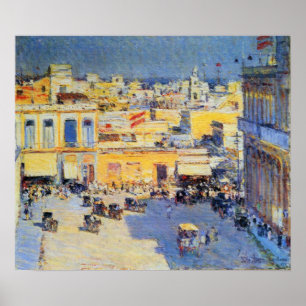 Poster Childe Hassam - La Havane, Cuba