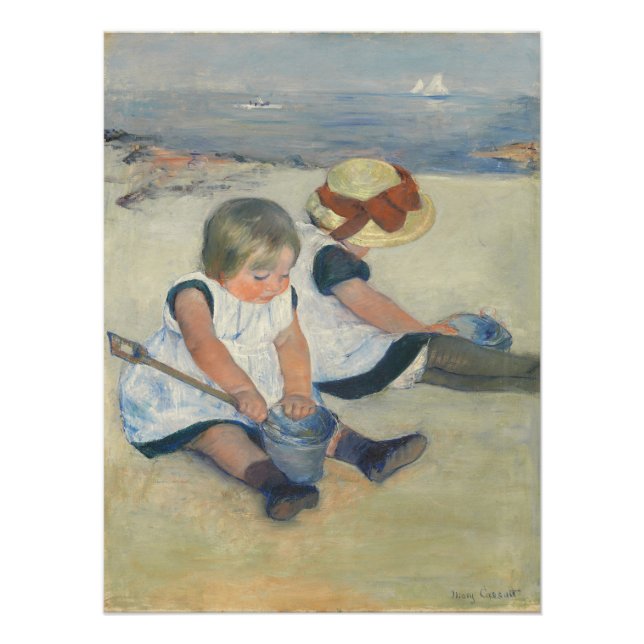 Poster Children Playing on the Beach (Devant)