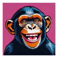 Chimpanzé fou mignon