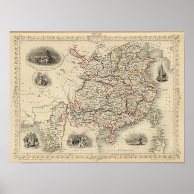 Poster Chine Et Burmah (Devant)