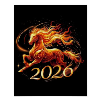 Poster Chinese Year of Horse 2026 Celebrations