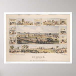 Poster Chinois, Tolumne [sic] Comté (1300)