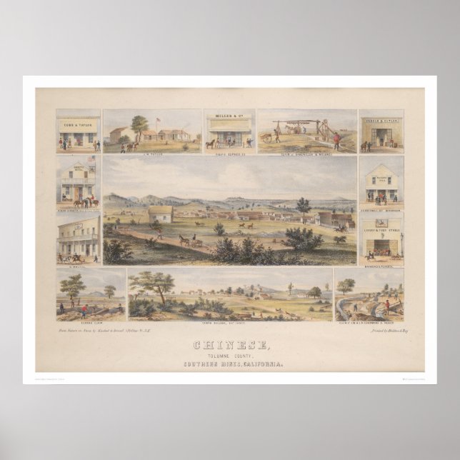 Poster Chinois, Tolumne [sic] Comté (1300) (Devant)