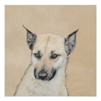 Chinook (Oreilles Pointées) Peinture - Art Chien o