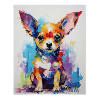 Poster Chiot Chihuahua Super Cute 001 - Xeno Lucilfer