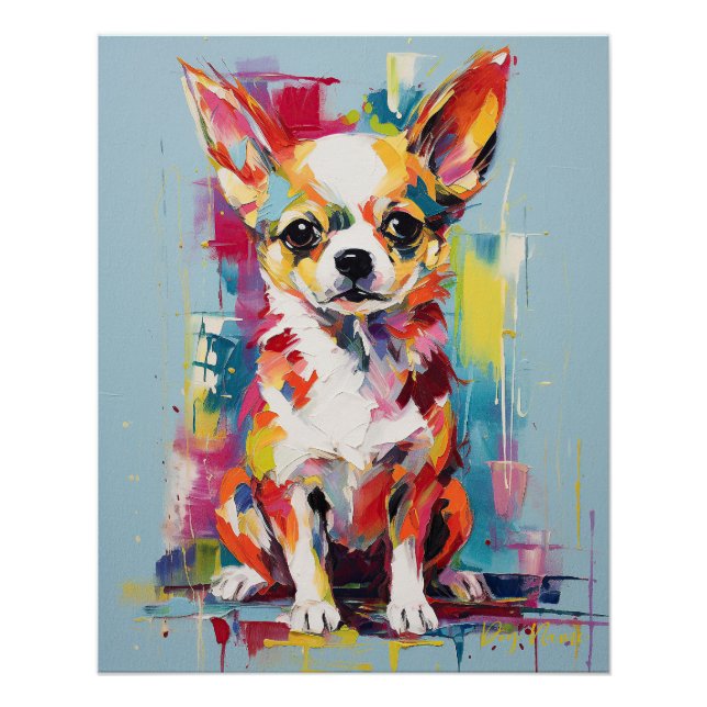 Poster Chiot Chihuahua Super Cute 004 - Xeno Lucilfer (Devant)