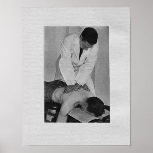 Poster Chiropratique Réglage de la colonne vertébrale Vin