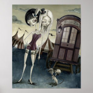 Poster Chloe, Zoe et les chatons siamois