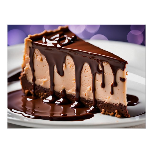 Poster Chocolate cheesecake (Devant)