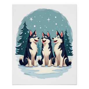 Poster Chœur de Noël Husky