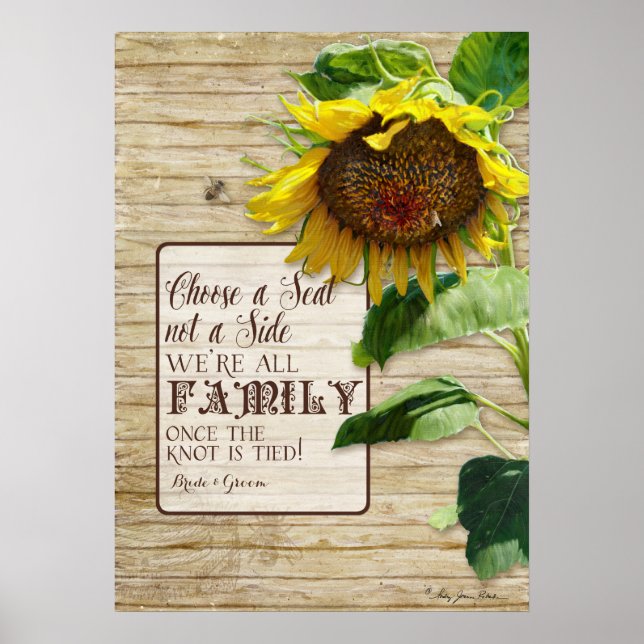 Poster Choisissez un siège et non un Mariage de la famill (Devant)