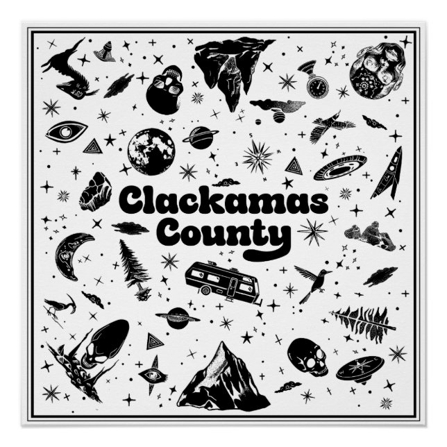 Poster Choisissez votre Arrière - plan Clackamas Comté Or (Devant)