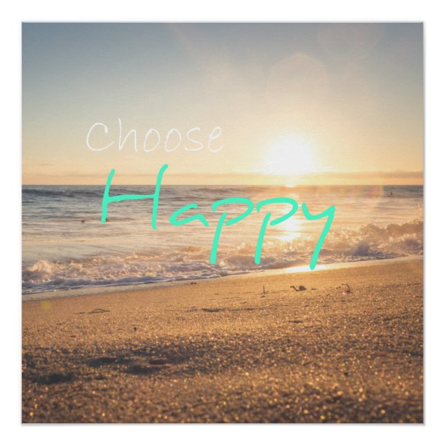 Poster "Choose Happy" (Devant)