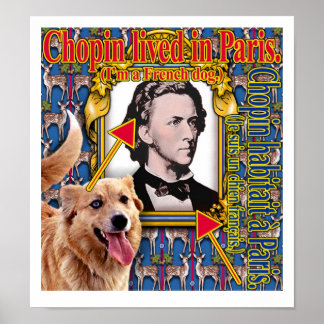 Poster Chopin lived in Paris.