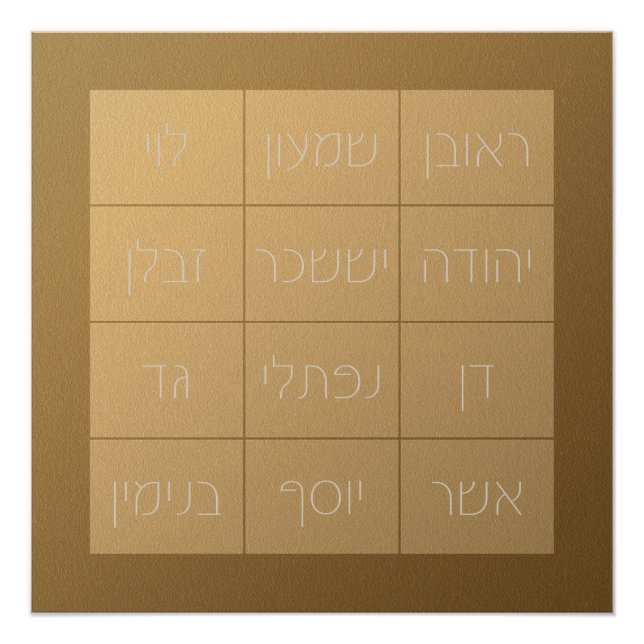 Poster Choshen Mishpat - le livre biblique sacerdotal (Devant)