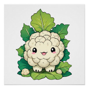 Poster Chou-fleur Kawaii