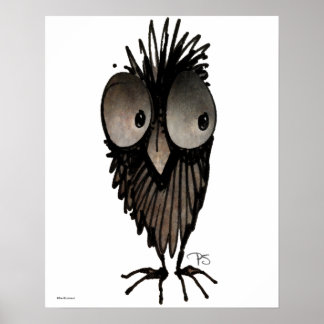 Poster Chouette drôle