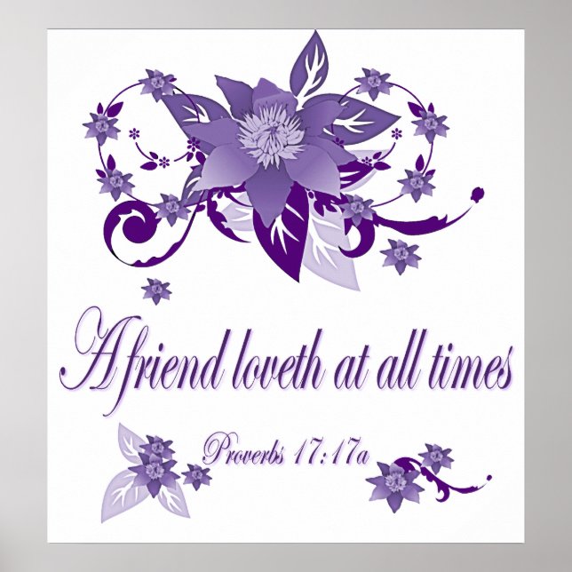 Poster chrétien avec des poverbes d'écriture 17 (Devant)