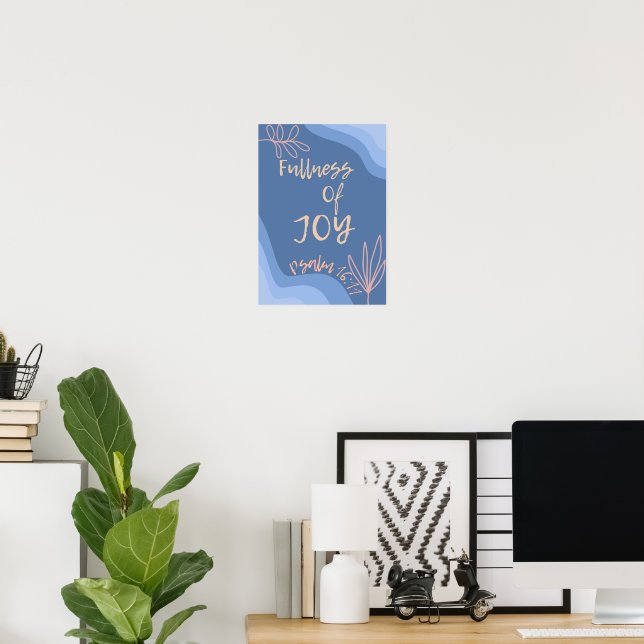 Poster chrétien / Géométrique / Coloré / Moderne (Bureau à domicile)