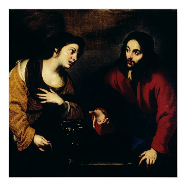 Poster Christ et la femme de Samarie (Devant)