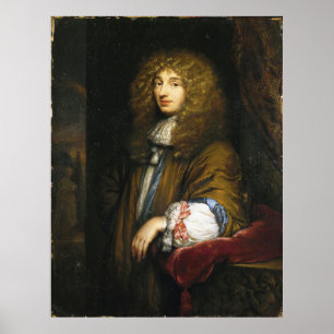 Poster Christiaan Huygens Portrait par Bernard Vaillant