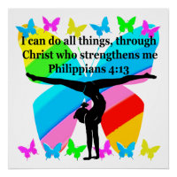 CHRISTIAN GYMNAST INSPIRATIONNEL BIBLE DESIGN