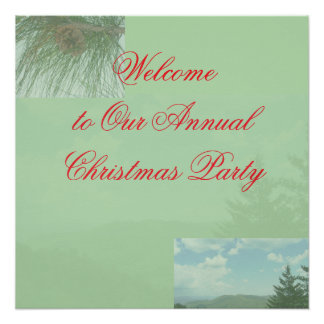 Poster Christmas Party Welcome Sign