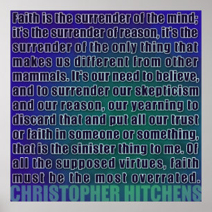 Poster Christopher Hitchens   Renvoi de l'affiche de moti
