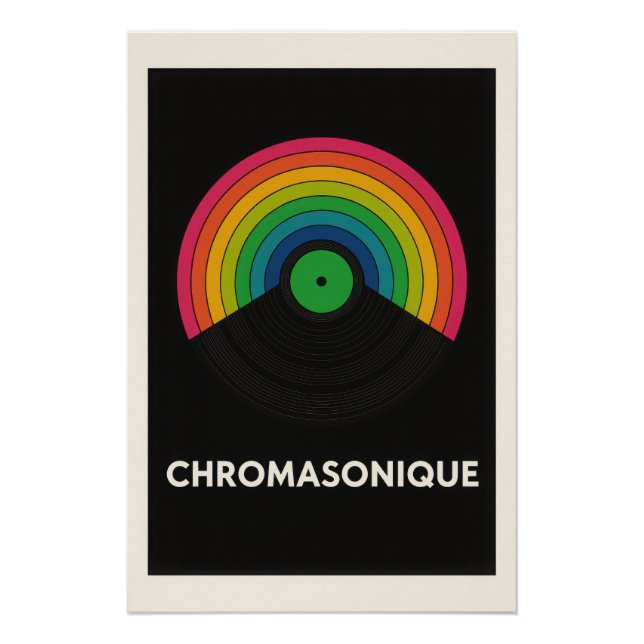 Poster 🌈 Chromasonique – L'Explosion Chromatique du Son (Devant)