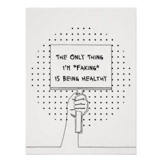 Poster Chronic Illness Awareness & Advocacy Quote Print