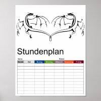 Poster chronologique simple du dragon volant