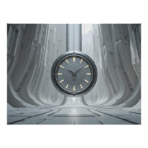 Chronomètre de hangar futuriste